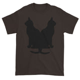 Black Cats Lucky Corset Short Sleeve T-Shirt + House Of HaHa Best Cool Funniest Funny Gifts