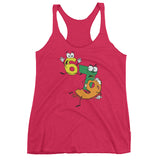 Why was 6 Afraid of 7 Seven Ate Nine Cute Zombie Pun Women's tank top + House Of HaHa Best Cool Funniest Funny Gifts