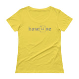 BaseLine Lithium Bipolar Awareness Ladies' Scoopneck T-Shirt + House Of HaHa Best Cool Funniest Funny Gifts