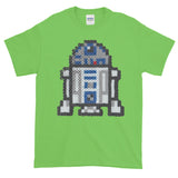 R2-D2 Perler Art Short-Sleeve T-Shirt by Aubrey Silva + House Of HaHa Best Cool Funniest Funny Gifts
