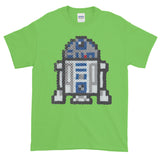 R2-D2 Perler Art Short-Sleeve T-Shirt by Aubrey Silva + House Of HaHa Best Cool Funniest Funny Gifts