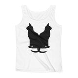 Black Cats Lucky Corset Ladies' Tank Top + House Of HaHa Best Cool Funniest Funny Gifts