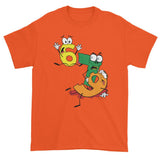 Why was 6 Afraid of 7 Seven Ate Nine Cute Zombie Pun Short sleeve t-shirt + House Of HaHa Best Cool Funniest Funny Gifts