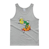 Why was 6 Afraid of 7 Seven Ate Nine Cute Zombie Pun Tank top + House Of HaHa Best Cool Funniest Funny Gifts