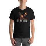 Mess with the Monkey Get the Barrel Mario Donkey Kong Short-Sleeve Unisex T-Shirt + House Of HaHa Best Cool Funniest Funny Gifts