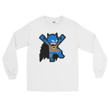 Batman Perler Art Long Sleeve T-Shirt by Silva Linings + House Of HaHa Best Cool Funniest Funny Gifts
