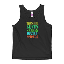 This Kid Loves Snakes Bugs Spiders Creepy Critters Kids' Tank Top + House Of HaHa Best Cool Funniest Funny Gifts