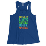 This Kid Loves Snakes Bugs Spiders Creepy Critters Women's Flowy Racerback Tank Top + House Of HaHa Best Cool Funniest Funny Gifts