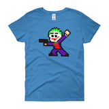 Joker Perler Art Women's Short Sleeve T-Shirt by Silva Linings + House Of HaHa Best Cool Funniest Funny Gifts