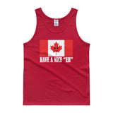 Have A Nice EH Canadian Flag Maple Leaf Canada Pride Men's Tank top by Aaron Gardy + House Of HaHa Best Cool Funniest Funny Gifts