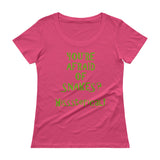You're Afraid of Snakes? Funny Herpetology Herper Ladies' Scoopneck T-Shirt + House Of HaHa Best Cool Funniest Funny Gifts