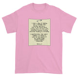 Bag of Holding Portable Hole Gamer Shaming Apology Men's Short Sleeve T-Shirt + House Of HaHa Best Cool Funniest Funny Gifts