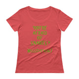 You're Afraid of Snakes? Funny Herpetology Herper Ladies' Scoopneck T-Shirt + House Of HaHa Best Cool Funniest Funny Gifts
