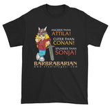 Barbrabarian Men's Short Sleeve T-Shirt + House Of HaHa Best Cool Funniest Funny Gifts