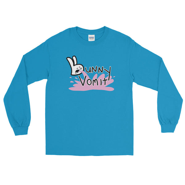 Bunny Vomit Logo Long Sleeve Mens T-Shirt - House Of HaHa