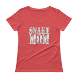 Proud Snake Mom Herping Herpetology Herper Snakes Ladies' Scoopneck T-Shirt + House Of HaHa Best Cool Funniest Funny Gifts