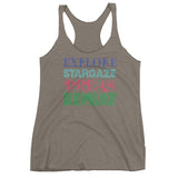 Explore Stargaze Dream Repeat Women's Tank Top + House Of HaHa Best Cool Funniest Funny Gifts