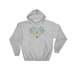Rainbow Female Gender Venus Symbol Heart Love Unity Heavy Hooded Hoodie Sweatshirt + House Of HaHa Best Cool Funniest Funny Gifts