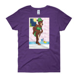 Werewolf Shaving in the Shower Women's Short Sleeve T-Shirt + House Of HaHa Best Cool Funniest Funny Gifts