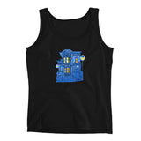 Blue Victorian San Francisco Ladies' Tank Top by Nathalie Fabri + House Of HaHa Best Cool Funniest Funny Gifts