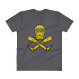 Droid Skull Crossbones Star Wars Pirate Rebels C3PO Parody Men's V-Neck T-Shirt - House Of HaHa