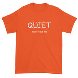 Quiet You'll Wake Me Tired Sleepy Funny Cute Joke Men's Short Sleeve T-Shirt + House Of HaHa Best Cool Funniest Funny Gifts