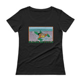 Please Recycle Ladies' Scoopneck Women's Aquaman Parody T-Shirt - House Of HaHa