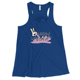 Bunny Vomit Logo Women's Flowy Racerback Tank Top - House Of HaHa