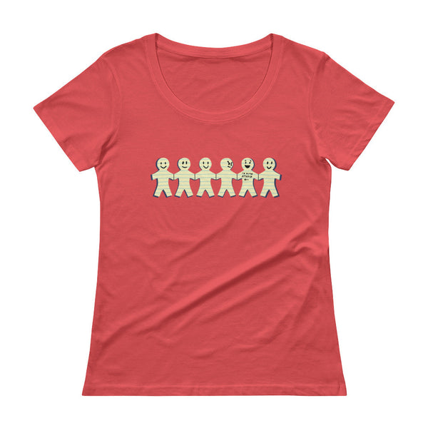 I'm with Stupid Ladies' Scoopneck T-Shirt + House Of HaHa Best Cool Funniest Funny Gifts