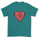 Happy VD Valentines Day Heart STD Holiday Humor Short Sleeve T-shirt + House Of HaHa Best Cool Funniest Funny Gifts