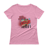 Red Skirts Security Team Ladies' Scoopneck Women's T-Shirt - House Of HaHa