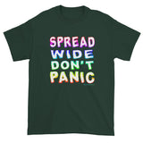 Spread Wide Don't Panic Men's Short Sleeve T-Shirt + House Of HaHa Best Cool Funniest Funny Gifts