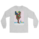 Werewolf Shaving in the Shower Long Sleeve T-Shirt + House Of HaHa Best Cool Funniest Funny Gifts