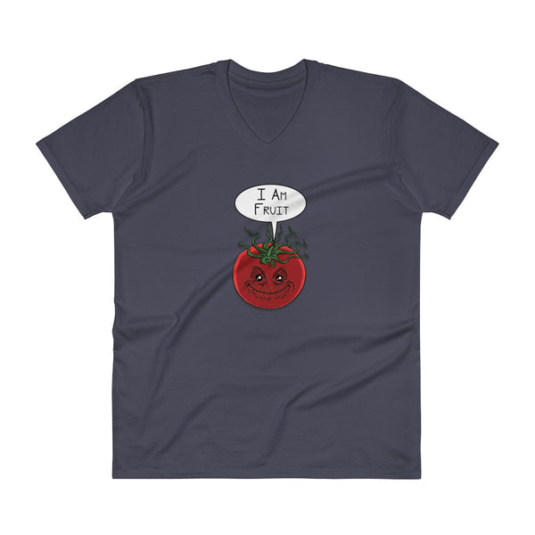 I am Fruit Tomato Groot Mashup Parody V-Neck T-Shirt + House Of HaHa Best Cool Funniest Funny Gifts