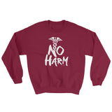 No Harm Caduceus EMT Paramedic Medical Symbol Sweatshirt + House Of HaHa Best Cool Funniest Funny Gifts