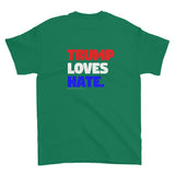 Love Trumps Hate Trump Loves Hate Men's Short Sleeve Double Sided T-Shirt + House Of HaHa Best Cool Funniest Funny Gifts