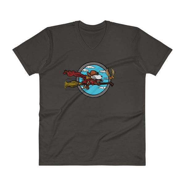 Wizard Flying Ace Men's V-Neck T-Shirt - House Of HaHa