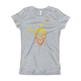 Butterfly Skull Girl's Princess T-Shirt - House Of HaHa