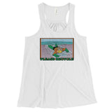 Please Recycle Women's Flowy Racerback Aquaman Parody Tank Top - House Of HaHa