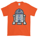 R2-D2 Perler Art Short-Sleeve T-Shirt by Aubrey Silva + House Of HaHa Best Cool Funniest Funny Gifts