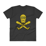 Droid Skull Crossbones Star Wars Pirate Rebels C3PO Parody Men's V-Neck T-Shirt - House Of HaHa