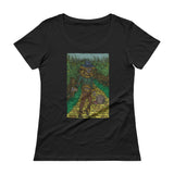 Walkers Of Oz: Zombie Wizard of Oz Cornfield Parody  Ladies' Scoopneck T-Shirt + House Of HaHa Best Cool Funniest Funny Gifts