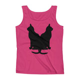 Black Cats Lucky Corset Ladies' Tank Top + House Of HaHa Best Cool Funniest Funny Gifts