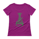 Can't We All Just Get a Bong Ladies' Scoopneck Women's T-Shirt + House Of HaHa Best Cool Funniest Funny Gifts