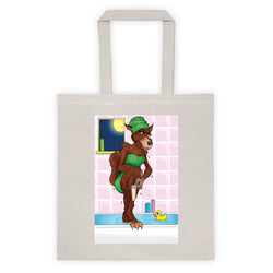 Werewolf Shaving in the Shower Tote bag + House Of HaHa Best Cool Funniest Funny Gifts