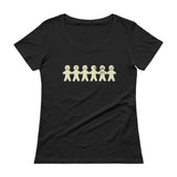 I'm with Stupid Ladies' Scoopneck T-Shirt + House Of HaHa Best Cool Funniest Funny Gifts