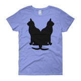 Black Cats Lucky Corset Women's Short Sleeve T-shirt + House Of HaHa Best Cool Funniest Funny Gifts