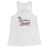 Bunny Vomit Logo Women's Flowy Racerback Tank Top - House Of HaHa