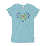 Rainbow Female Gender Venus Symbol Heart Love Unity Girl's Princess T-Shirt + House Of HaHa Best Cool Funniest Funny Gifts
