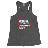 I'm Outside of Your Comfort Zone Non Conformist Women's Flowy Racerback Tank Top + House Of HaHa Best Cool Funniest Funny Gifts